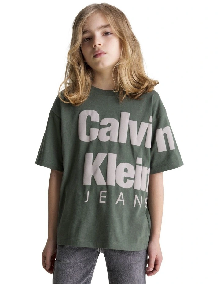 Blownup Logo T-shirt in Thyme image 1