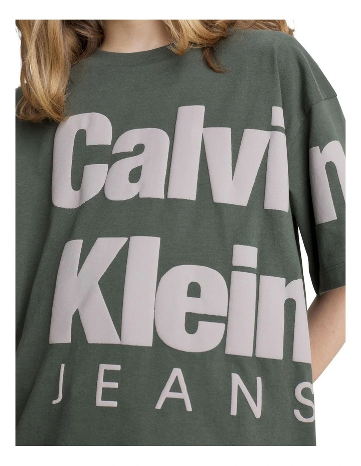 Blownup Logo T-shirt in Thyme image 3