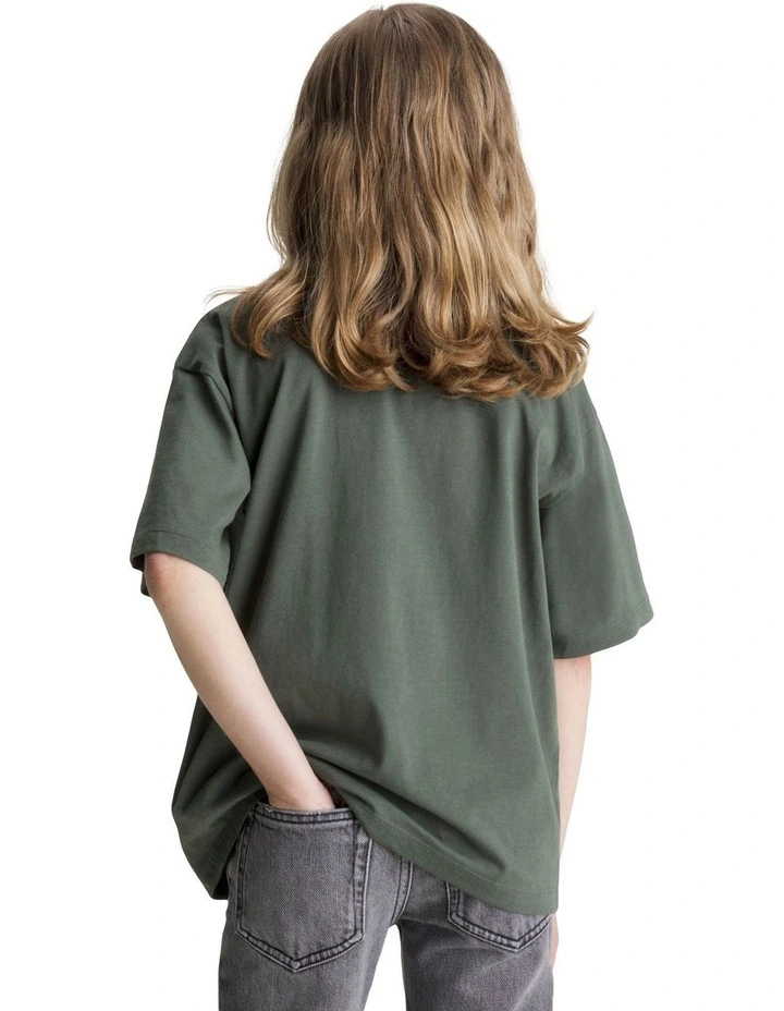 Blownup Logo T-shirt in Thyme image 4