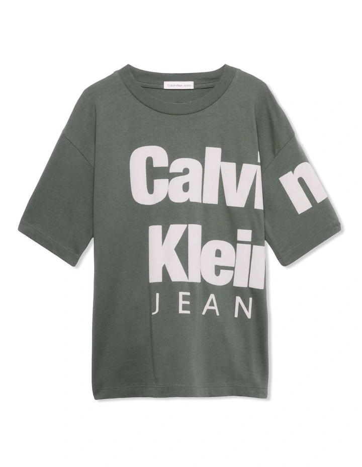 Blownup Logo T-shirt in Thyme image 5