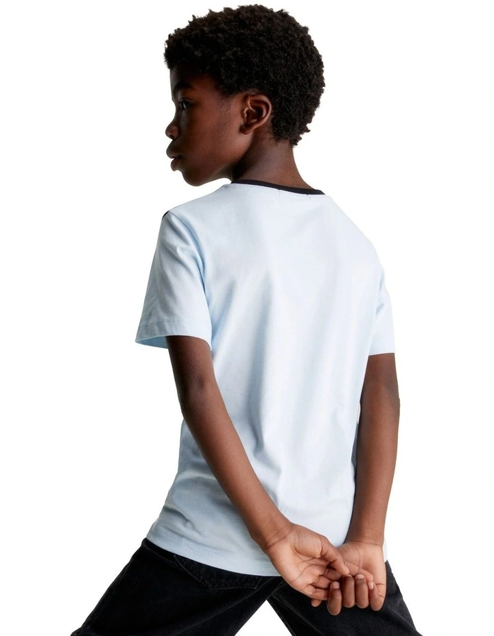 Jersey Color Block Short Sleeve T-shirt in Keepsake Blue image 4