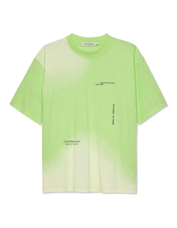 Spray All-Over Print Short Sleeve T-Shirt in Exotic Min image 1