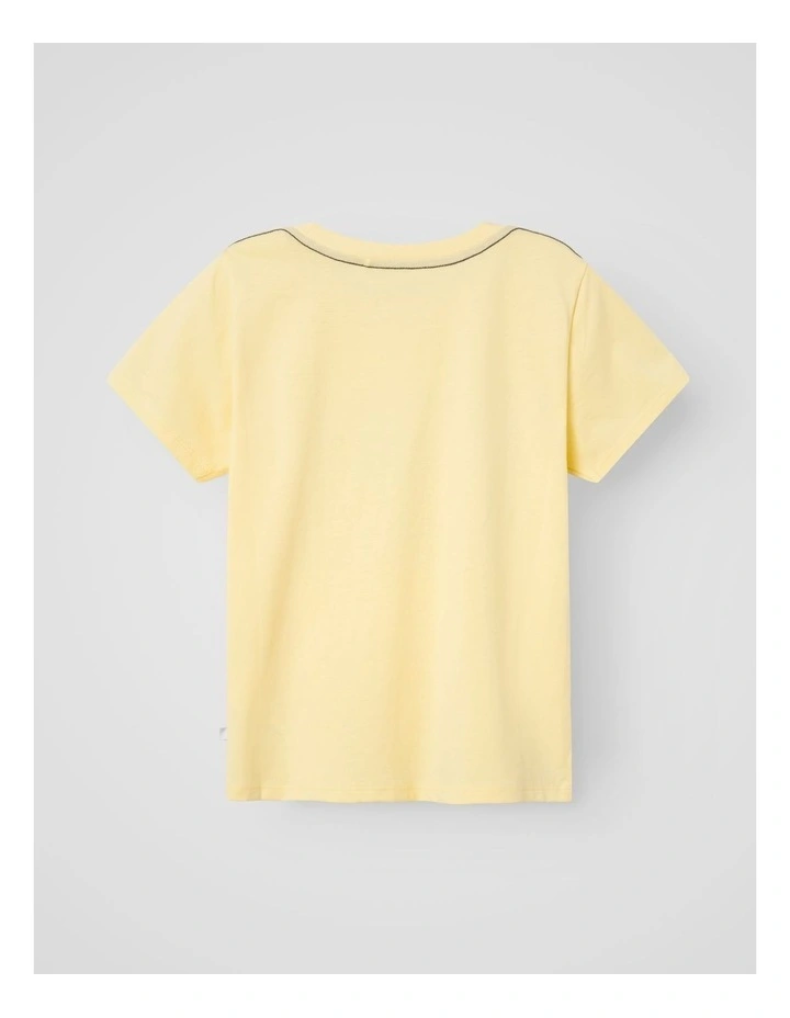 Hamley Printed Organic Cotton T-Shirt in Double Cream image 2