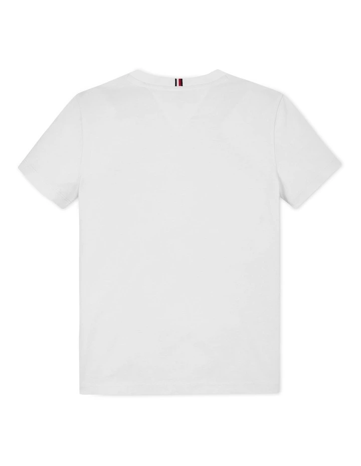 Logo Print Crew Neck T-shirt (8-16 Years) in White image 6