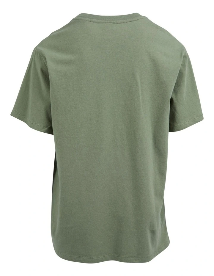 Savannah Panel Tee (8-16 Years) in Khaki image 2
