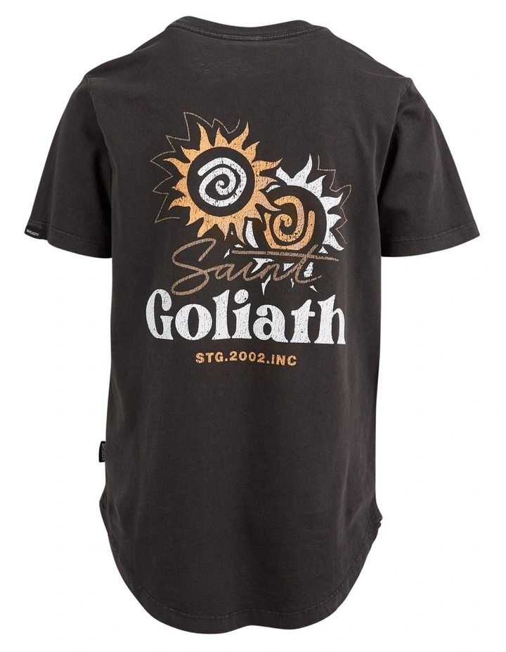 Solar Tee in Washed Black image 2