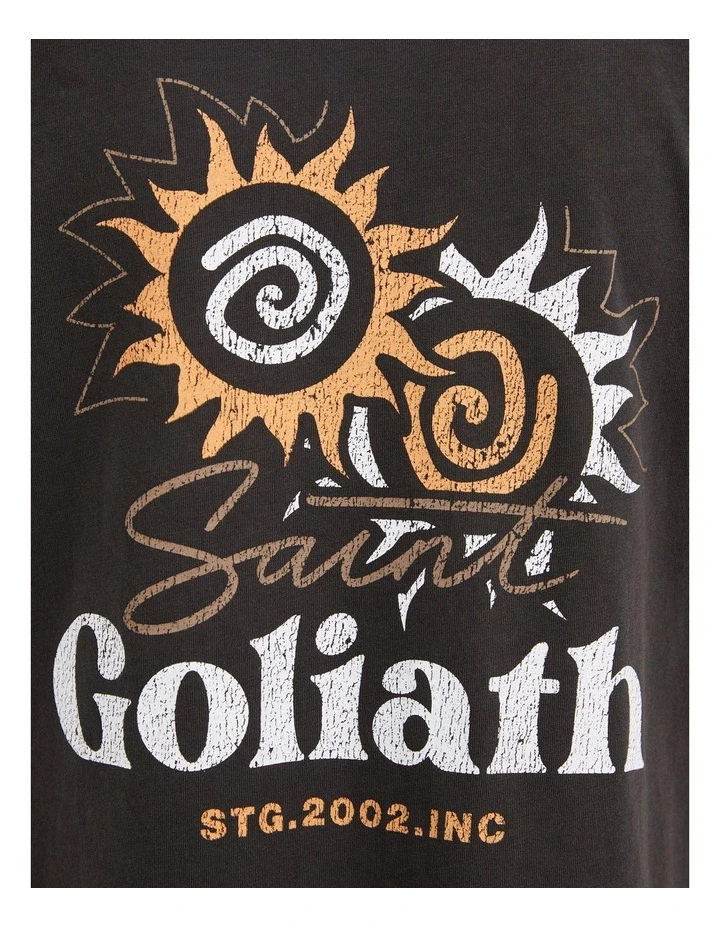 Solar Tee in Washed Black image 3