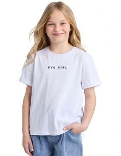 Washed Tee (8-16 Years) in White