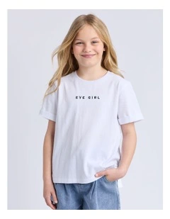 Washed Tee (8-16 Years) in White