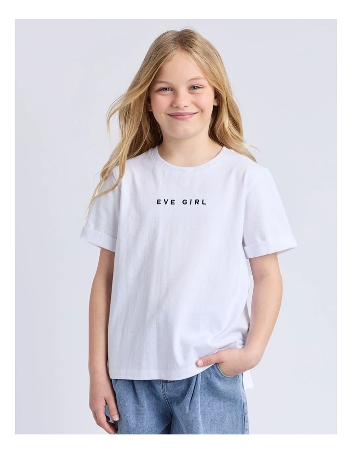 Washed Tee (8-16 Years) in White image 1