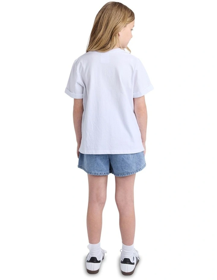 Washed Tee (8-16 Years) in White image 2