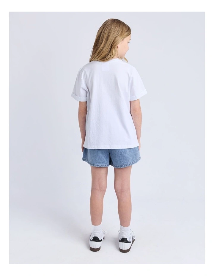 Washed Tee (8-16 Years) in White image 2