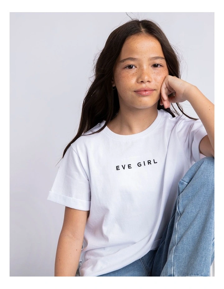 Washed Tee (8-16 Years) in White image 3