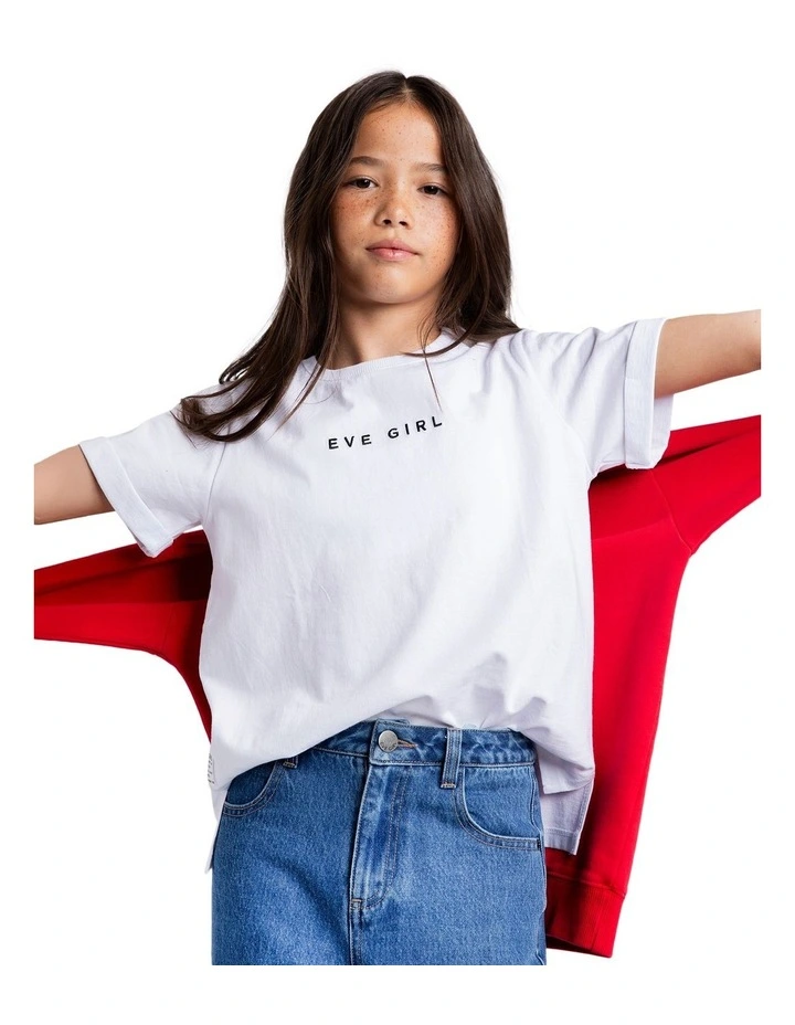 Washed Tee (8-16 Years) in White image 4