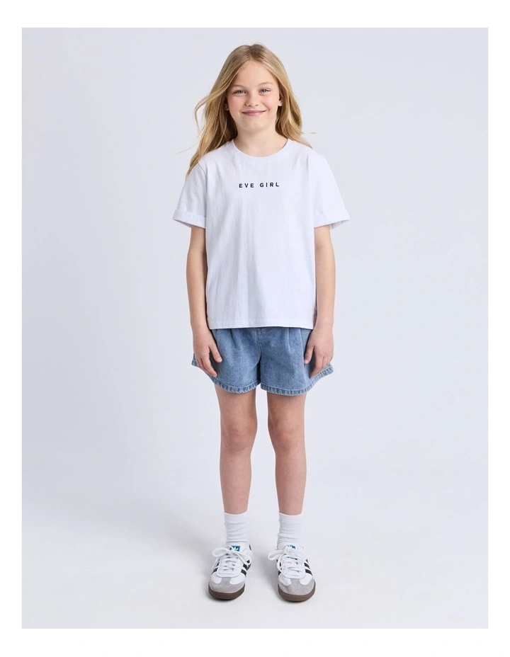 Washed Tee (8-16 Years) in White image 4