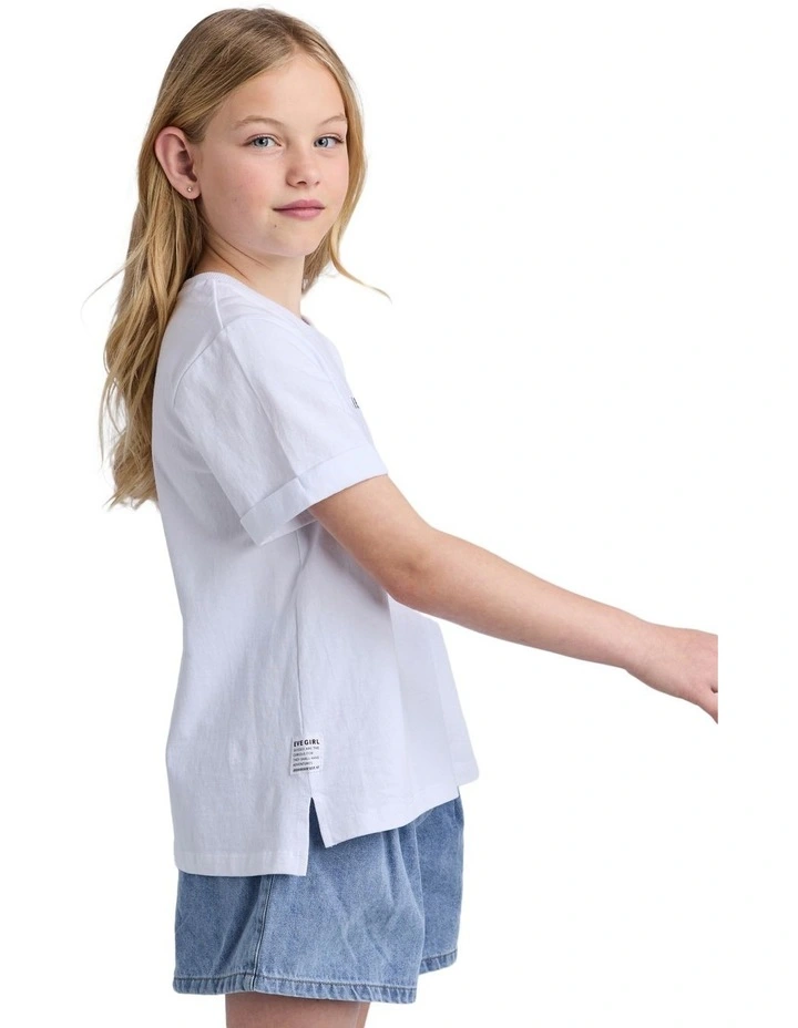 Washed Tee (8-16 Years) in White image 6