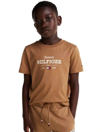 1985 Collection Logo T-shirt (8-16 Years) in Hickory