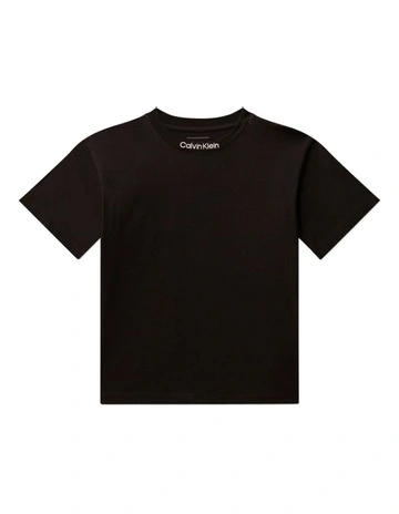 Embro Logo Short Sleeve T-shirt (8-16 Years) in Black