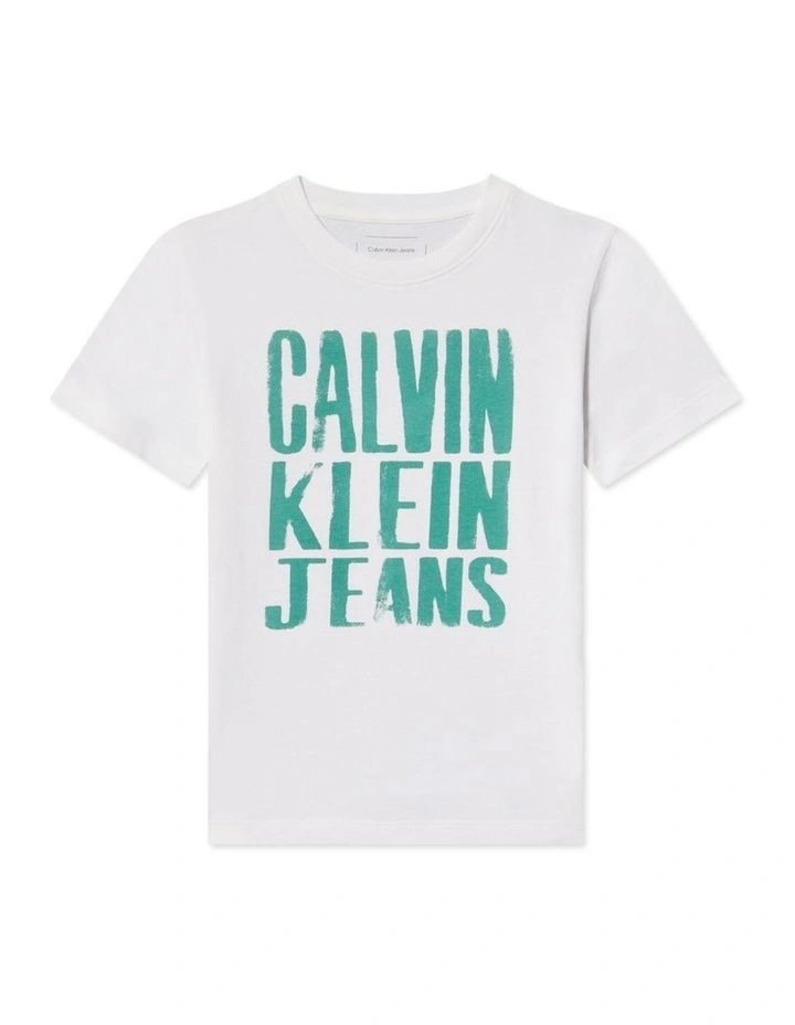 Slogan Graphic T-shirt (8-16 Years) in White image 1