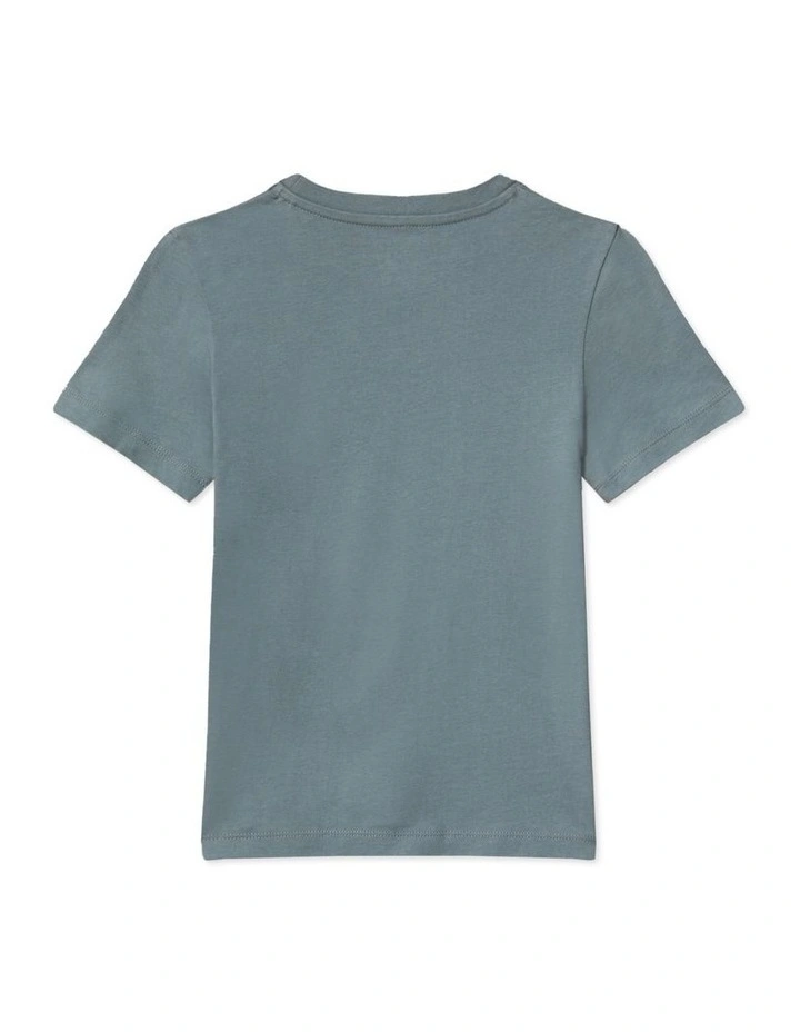 Slogan Graphic T-shirt (8-16 Years) in Grey image 2