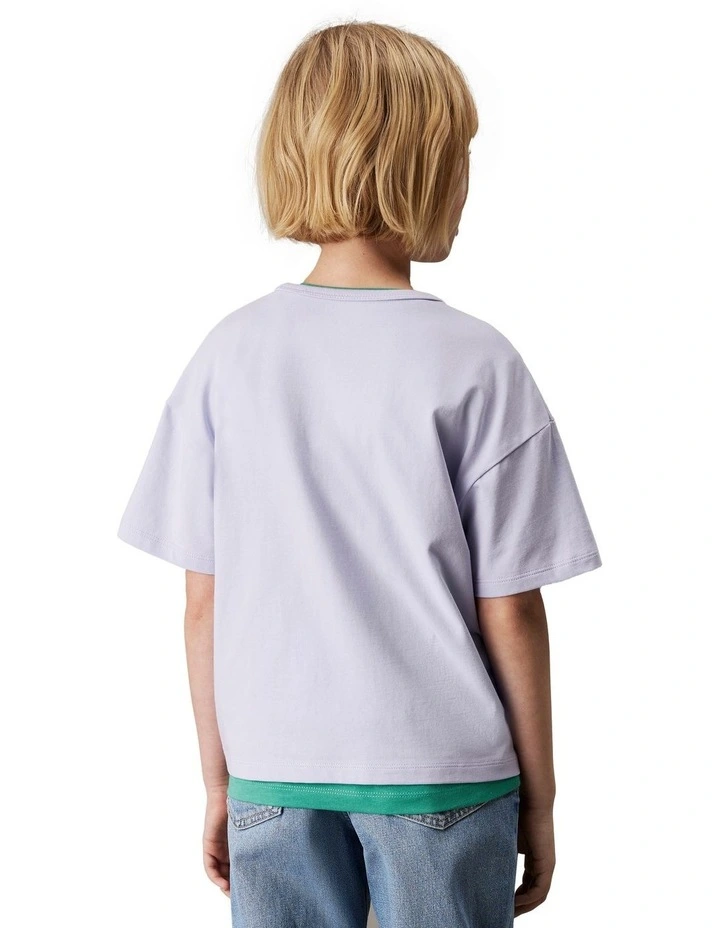Metallic T-shirt (8-16 Years) in Purple image 2