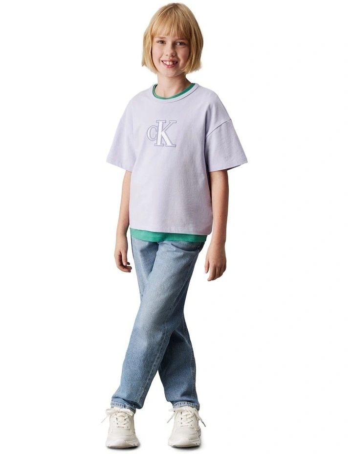 Metallic T-shirt (8-16 Years) in Purple image 4