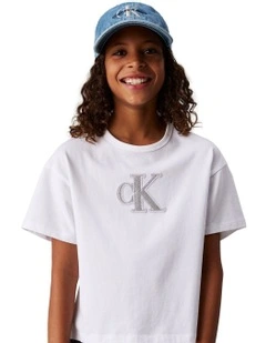 Metallic T-shirt (8-16 Years) in White