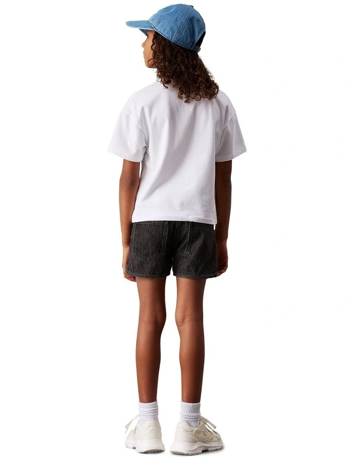 Metallic T-shirt (8-16 Years) in White image 2