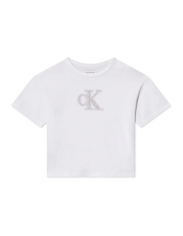Metallic T-shirt (8-16 Years) in White image 5