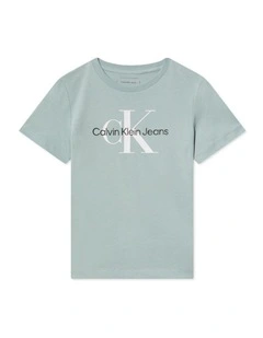 Monogram Short Sleeve T-shirt (8-16 Years) in Green