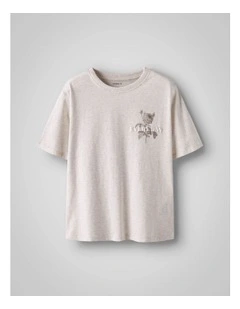 Hadda Short Sleeved T-Shirt in Peyote Melange