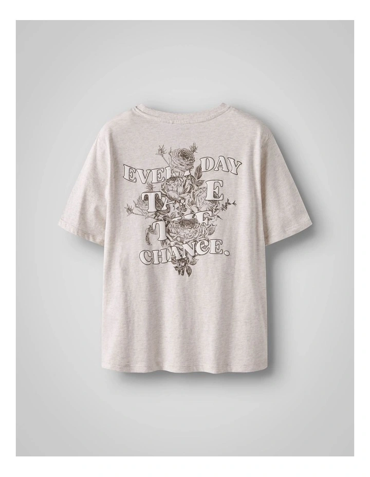 Hadda Short Sleeved T-Shirt in Peyote Melange image 2