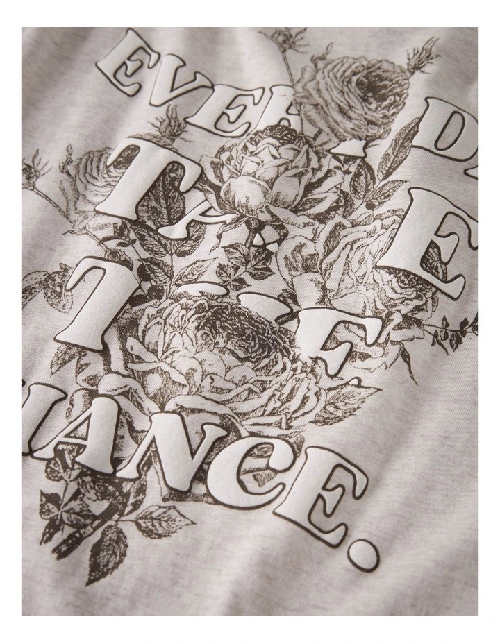 Hadda Short Sleeved T-Shirt in Peyote Melange image 3