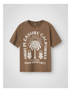 Jarvy Short Sleeved T-Shirt in Walnut