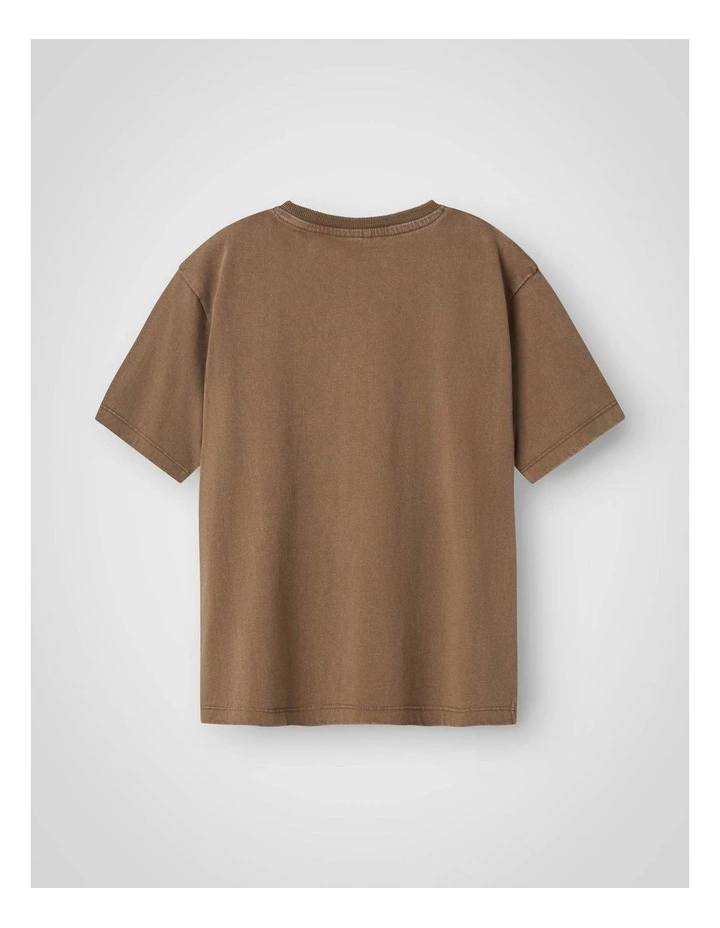 Jarvy Short Sleeved T-Shirt in Walnut image 2