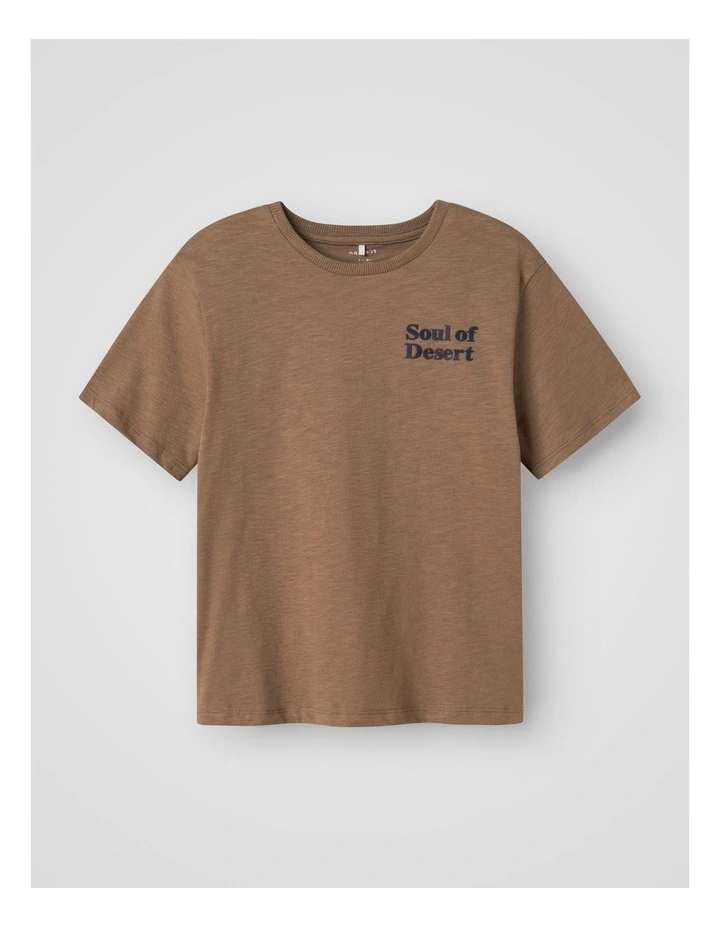 Jolal Short Sleeved T-shirt in Walnut image 1
