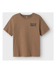 Jolal Short Sleeved T-Shirt in Walnut