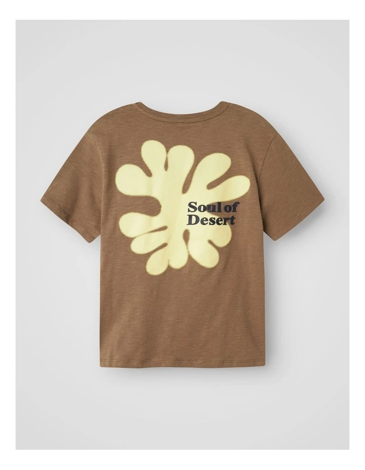 Jolal Short Sleeved T-shirt in Walnut image 2