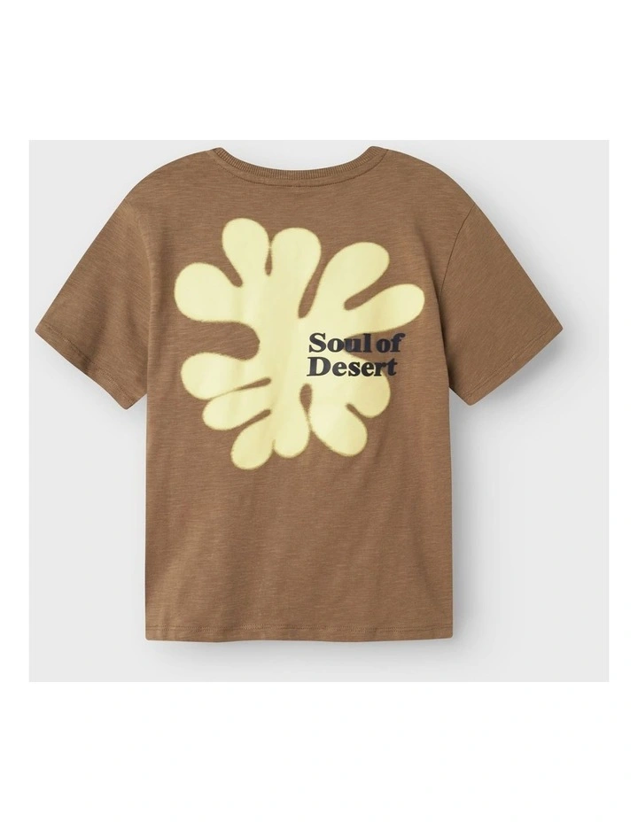 Jolal Short Sleeved T-Shirt in Walnut image 2