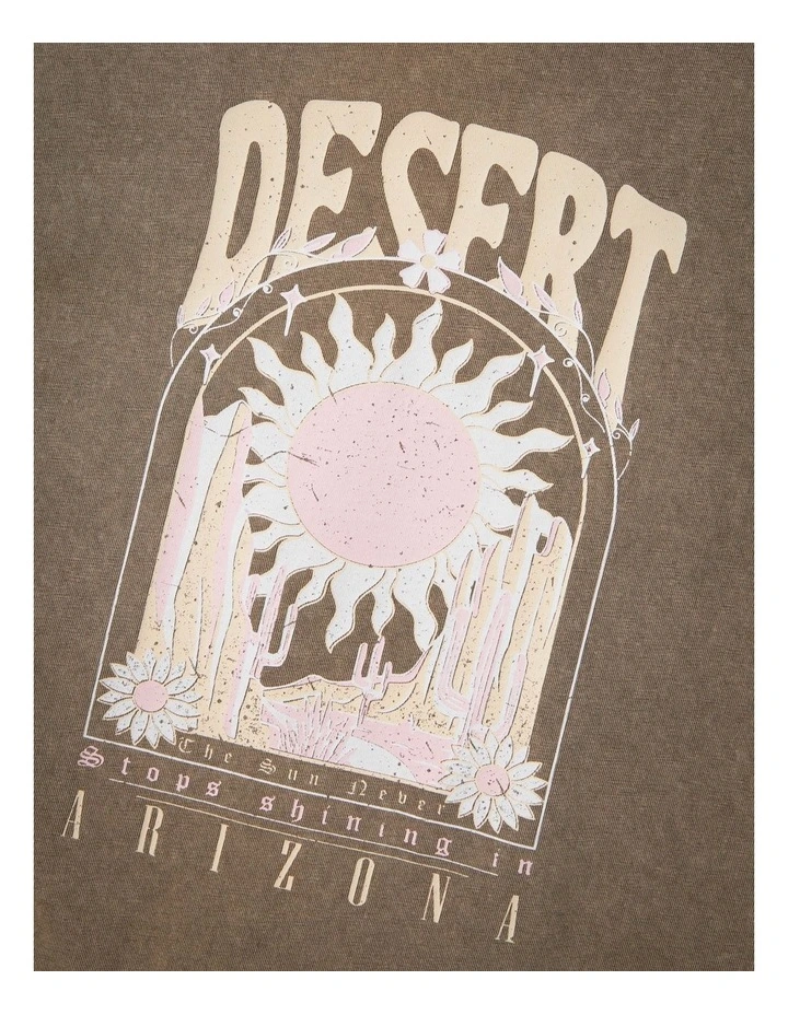 Hommi Short Sleeved T-Shirt in Walnut image 3