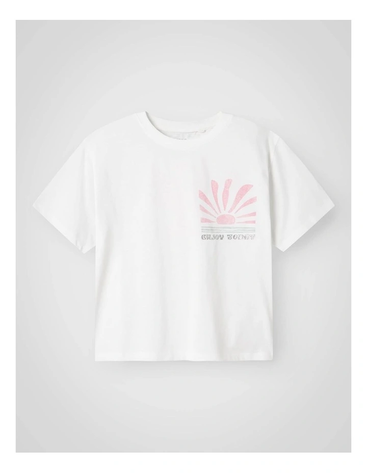 Jely Short Sleeved T-shirt in Bright White image 1