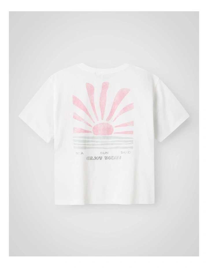 Jely Short Sleeved T-shirt in Bright White image 2