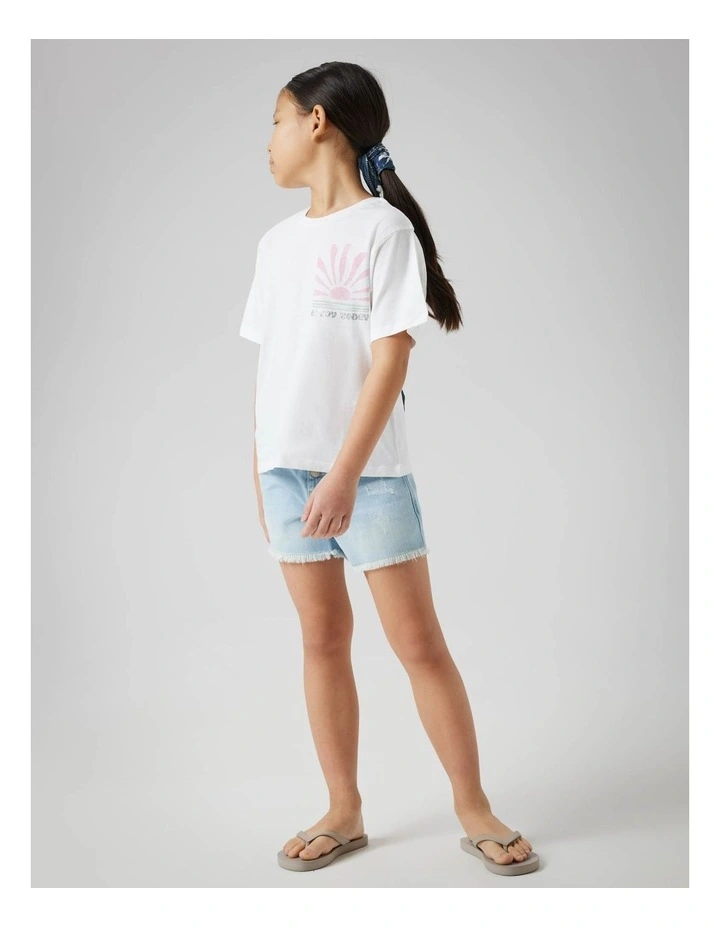 Jely Short Sleeved T-shirt in Bright White image 4