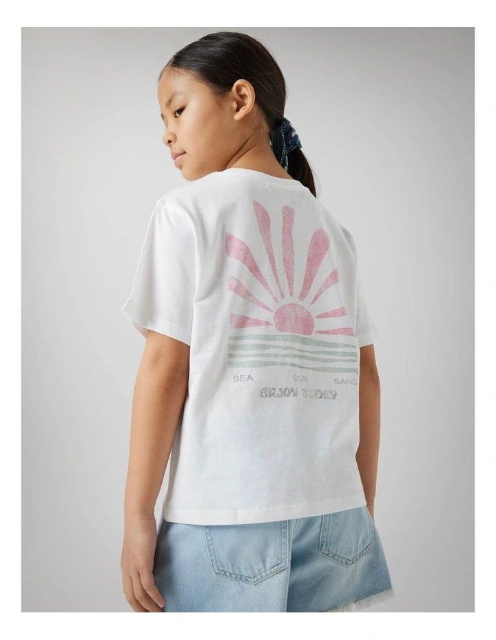 Jely Short Sleeved T-shirt in Bright White image 5