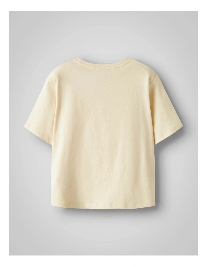 Jekan Short Sleeved T-shirt in Bleached Sand image 2