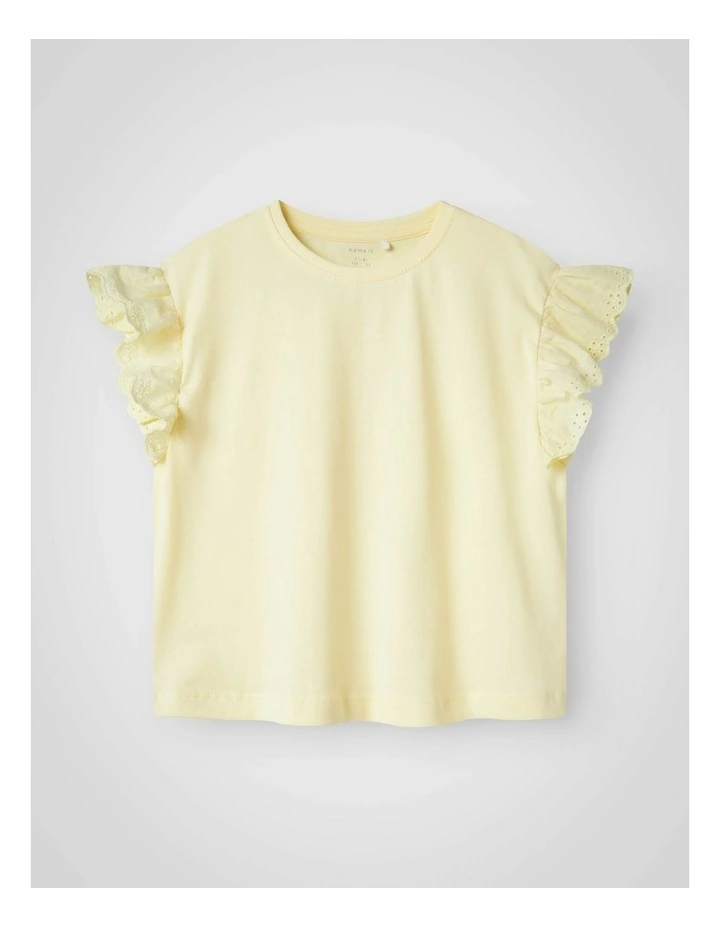 Furli Frill Top in Pastel Yellow image 1