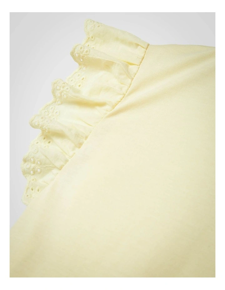Furli Frill Top in Pastel Yellow image 3
