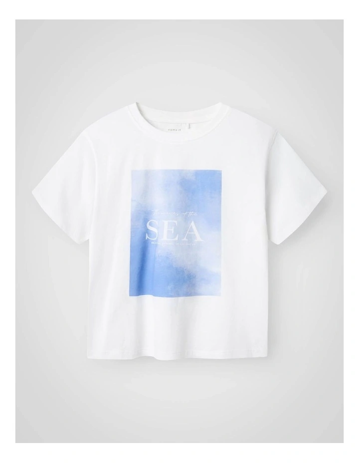 Fogl Short Sleeved T-shirt in Bright White image 1
