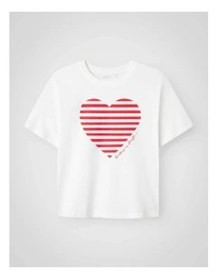 Fesko Short Sleeved T-shirt in Bright White