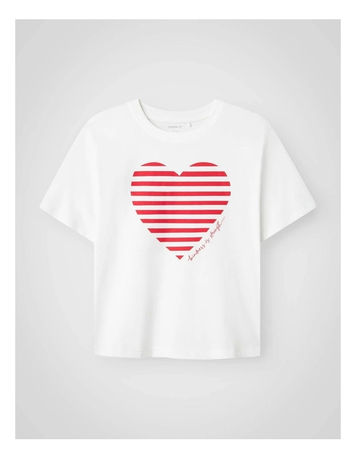 Fesko Short Sleeved T-shirt in Bright White image 1